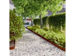 Vidaxl Acabamento Para Gramado 10 Pcs 10 X 103 Cm Aço Corten