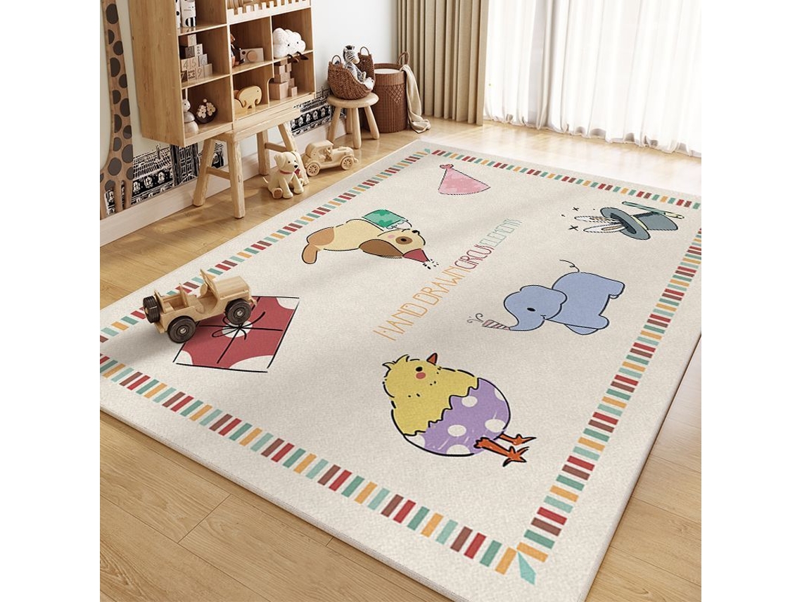 Tapete de Atividades Antiderrapante com Desenho Animado,tapete de Engatinhar para Crianças, Tapete Decorativo para Casa,estilo 1/50x80cm GERTIZ