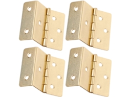 Conjunto De 4 Dobradiças Triplas Vintage Reforçadas Com 6 Furos Para Portas Armários Madeira, Móveis E Cozinha