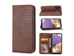 Capa De Couro Com Textura De Bezerro E Fecho Magnético Para Samsung Galaxy A13 4g/5g