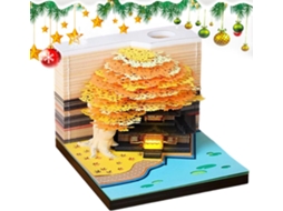 Planejador E Organizador Criativo, Escultura Em Papel, Calendário 3d, Lembrete Destacável Para Viagens