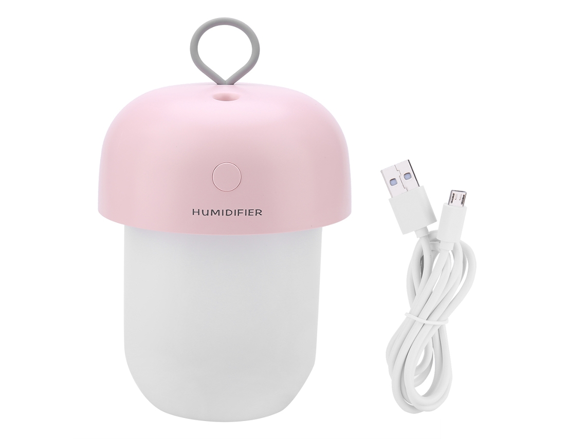Laxiscreed Umidificador Doméstico Portátil Com Luz Noturna, Usb E Bateria Integrada
