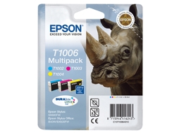 Tinteiro EPSON T1006 DURABrite Ultra Ink - C13T10064010 Ciano, Magenta, Amarelo