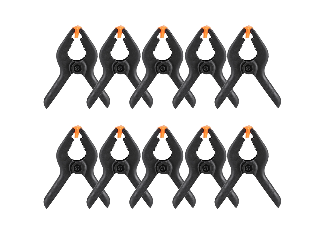Conjunto De 10 Peças De Grampos De Mola Multifuncionais De, 10 Unidades, 3 Polegadas, Cor Preto, Para Carpintaria