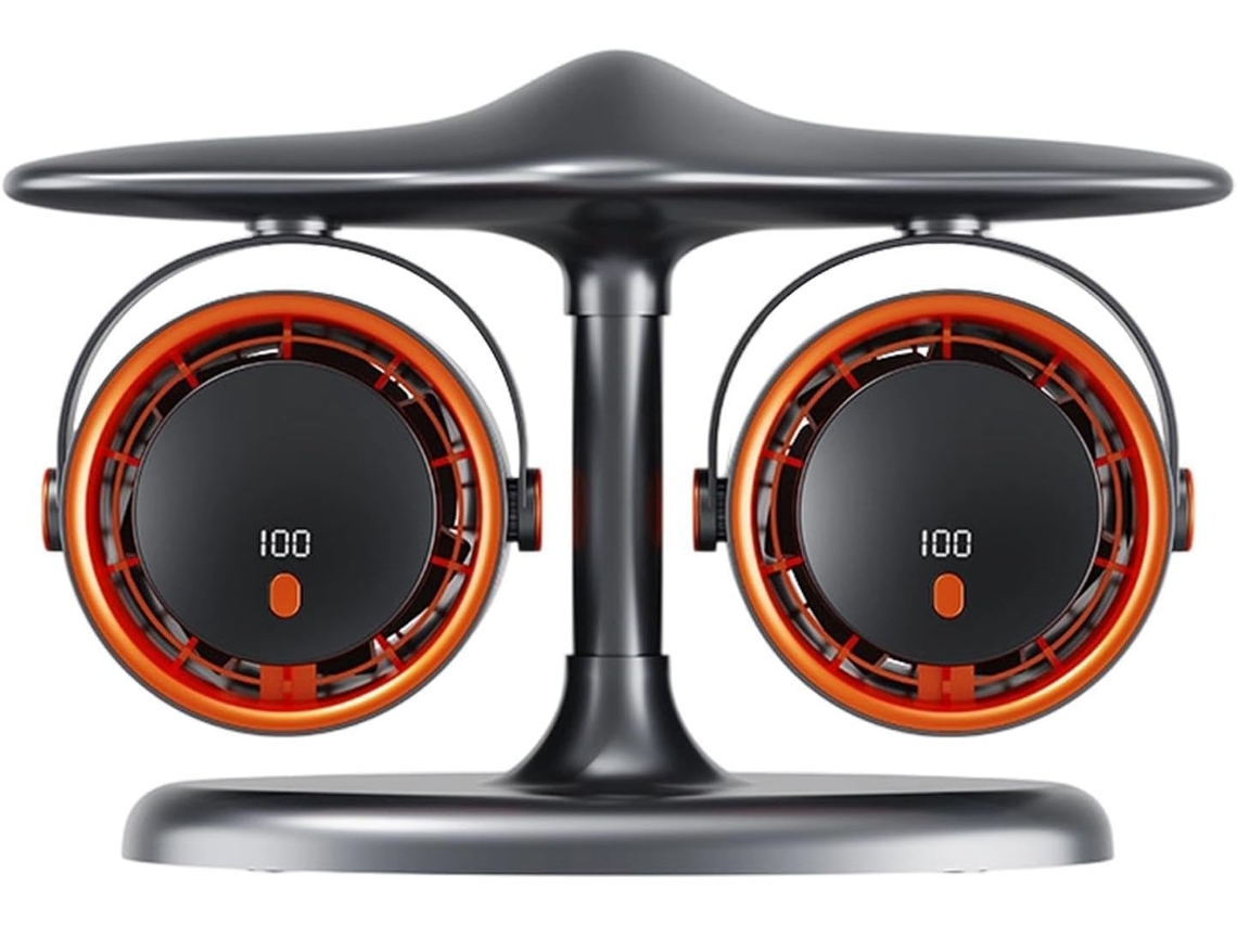 Ventilador De Mesa Portátil Com Visor Tempo E Reservatório Água
