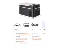 Refrigerador de Carro com Compressor, Controle por App, 22l Preto OEM