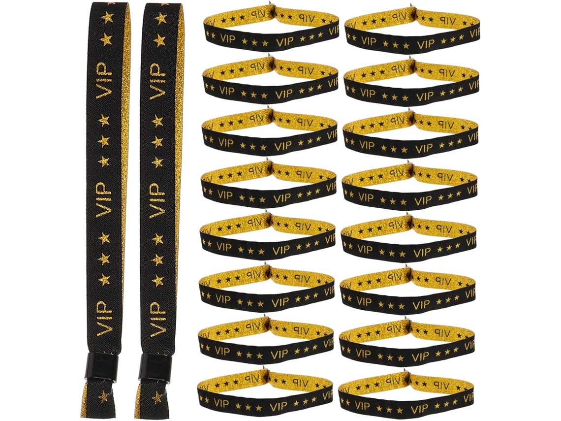 Pulseiras Vip Operitacx Leves, Ajustáveis E Em Poliéster, Com Tecnologia Avançada De Identificação E Reutilizáveis Para