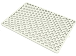 Tapete de silicone superabsorvente para secar louça na bancada da cozinha, com base antiderrapante e estrutura dupla.
