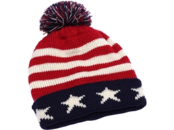 Gorro Unissex Vermelho De Tricô Acrílico Para Inverno E Outono, Fácil De Limpar E