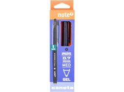 Caneta de Tinta Gel Apagável e Recarga Preta NOTE!