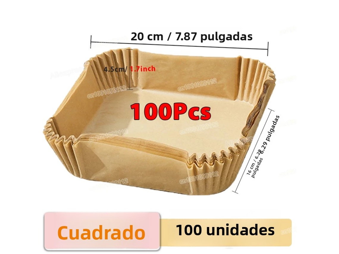 Toalhas de Papel de Cozinha, Adequadas para Fritadeiras, Chapas de Grelhar e Bandejas Antiaderentes. MDUG (redondo, 100 Folhas)