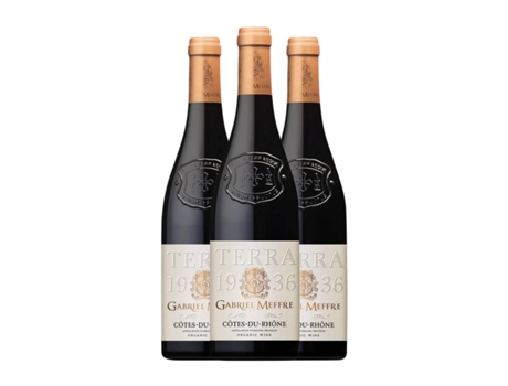 Vinho GABRIEL MEFFRE Rouge Côtes du Rhône (0.75 L - 3 Unidades)