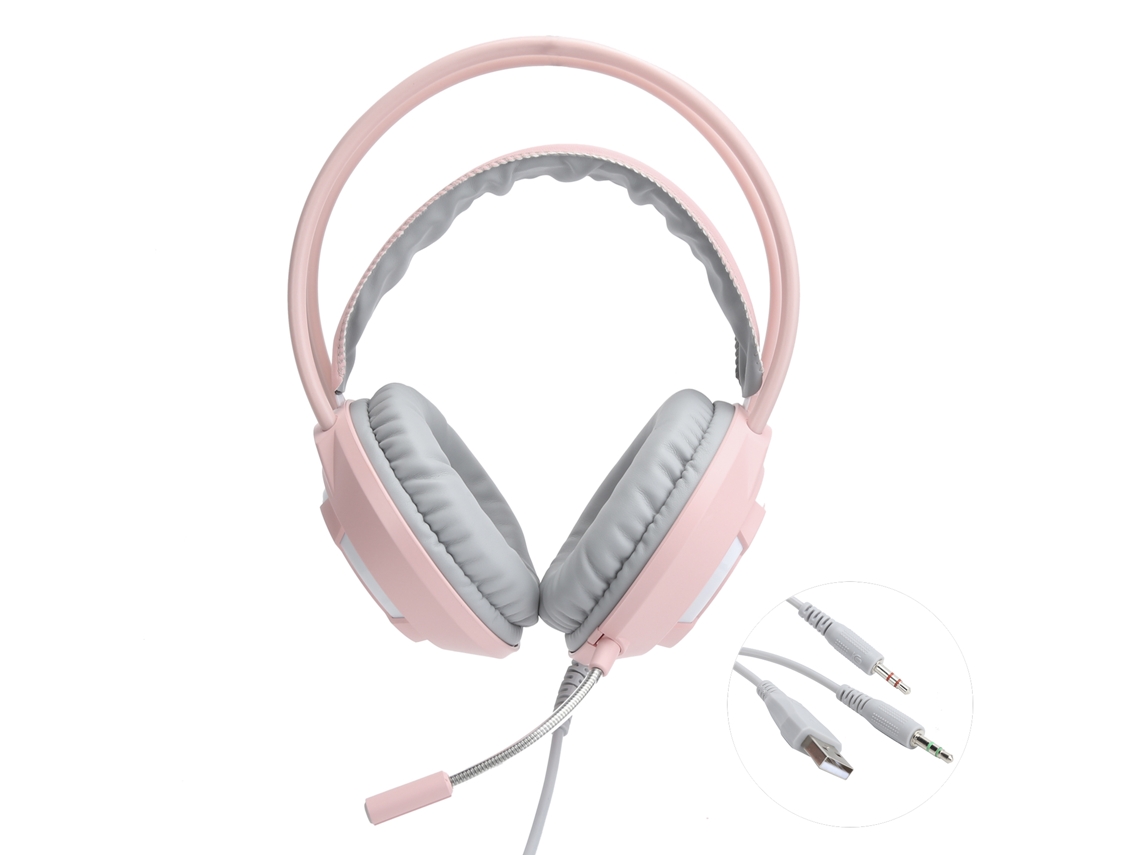 Fones Gamer LAXISCREED Rosa 3,5mm