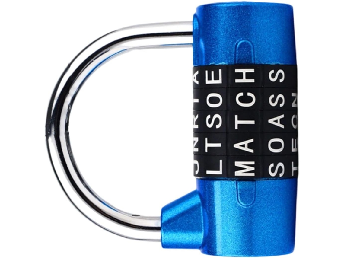 Cadeado De Segurança Com Senha Para Armário, Bagagem, Guarda Roupa, Cadeado De Combinação 5 Letras