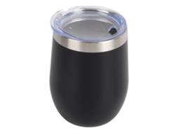 Copo de Vinho Inox 304 12oz Insulado Forma U Preto