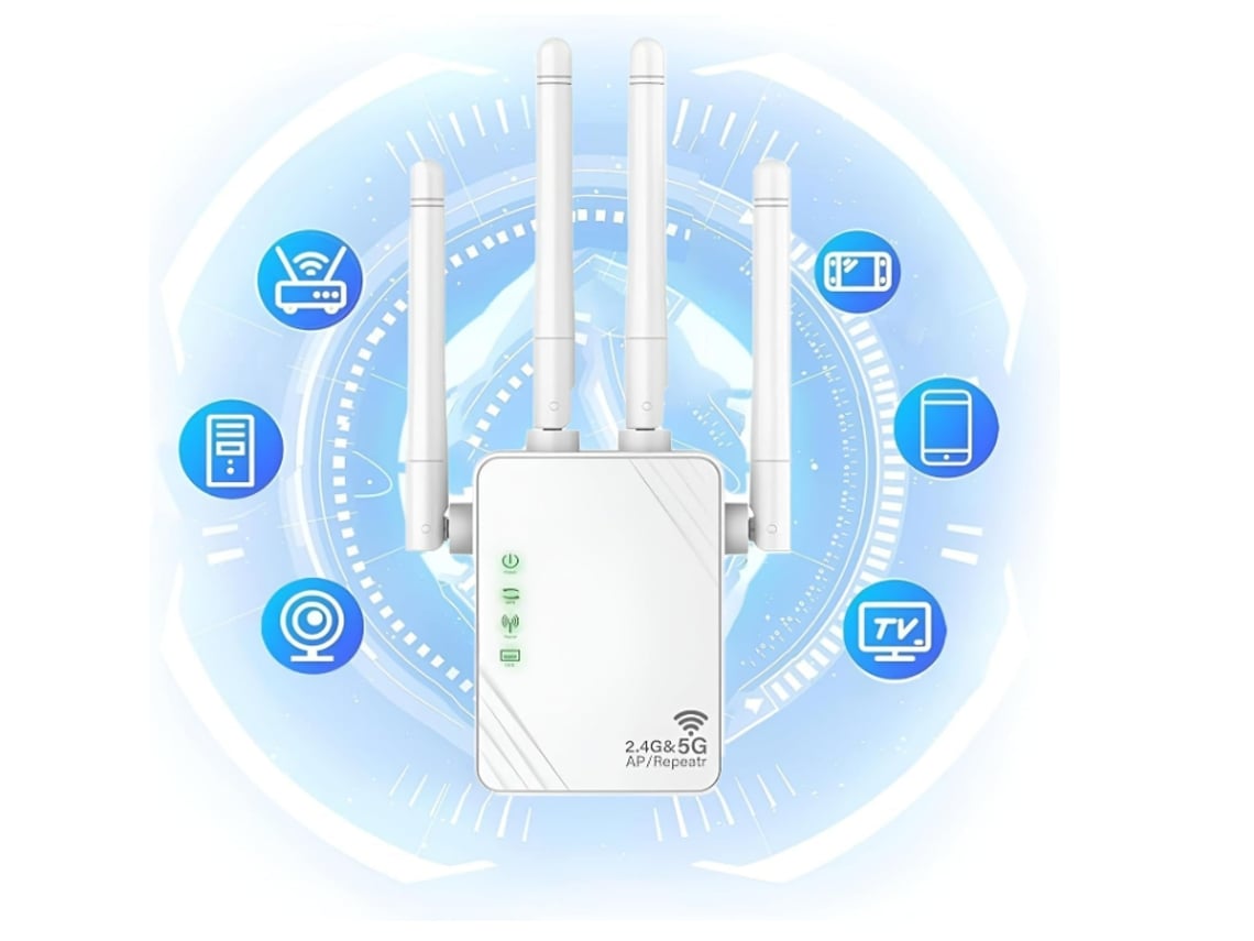 Extensor Wifi Novo Repetidor Wifi 2024 Amplificador Wifi 1200 Mbps