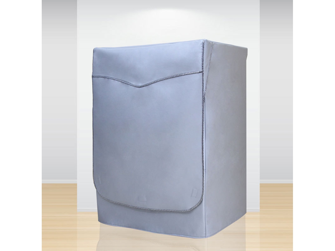 Capa Protetora Externa Para Máquina De Lavar E Secar Roupa, Capa Impermeável Para Máquina De Lavar Com Abertura Frontal(cinza Claro, 6, 7, 5 Kg) M