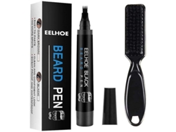 Kit de caneta para preenchimento de barba à prova d'água 2026 com pincel para colorir e modelar barba e bigode Jbg
