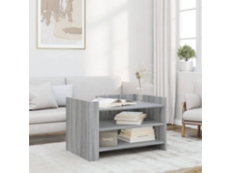 Vidaxl Mesa De Centro 80x50x50 Cm Derivados De Madeira Cinzento Sonoma