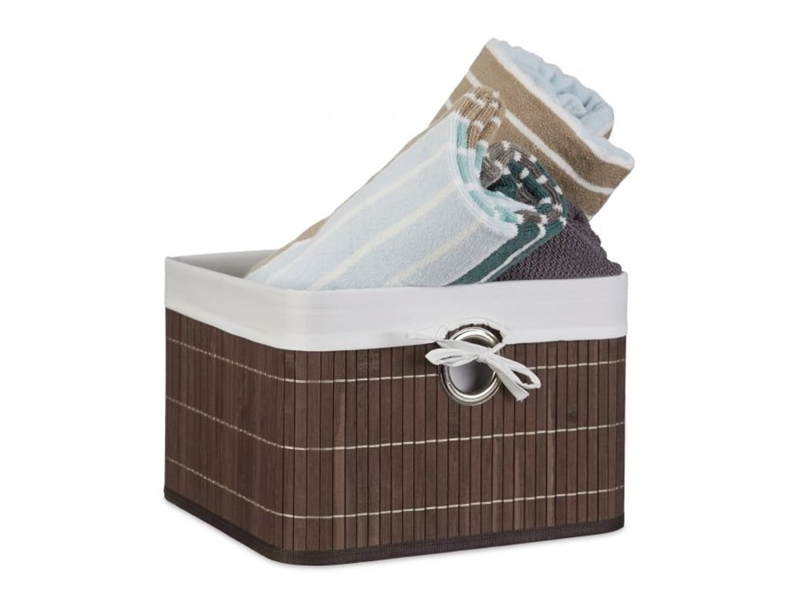 Cesta De Armazenamento De Bambu B2x
