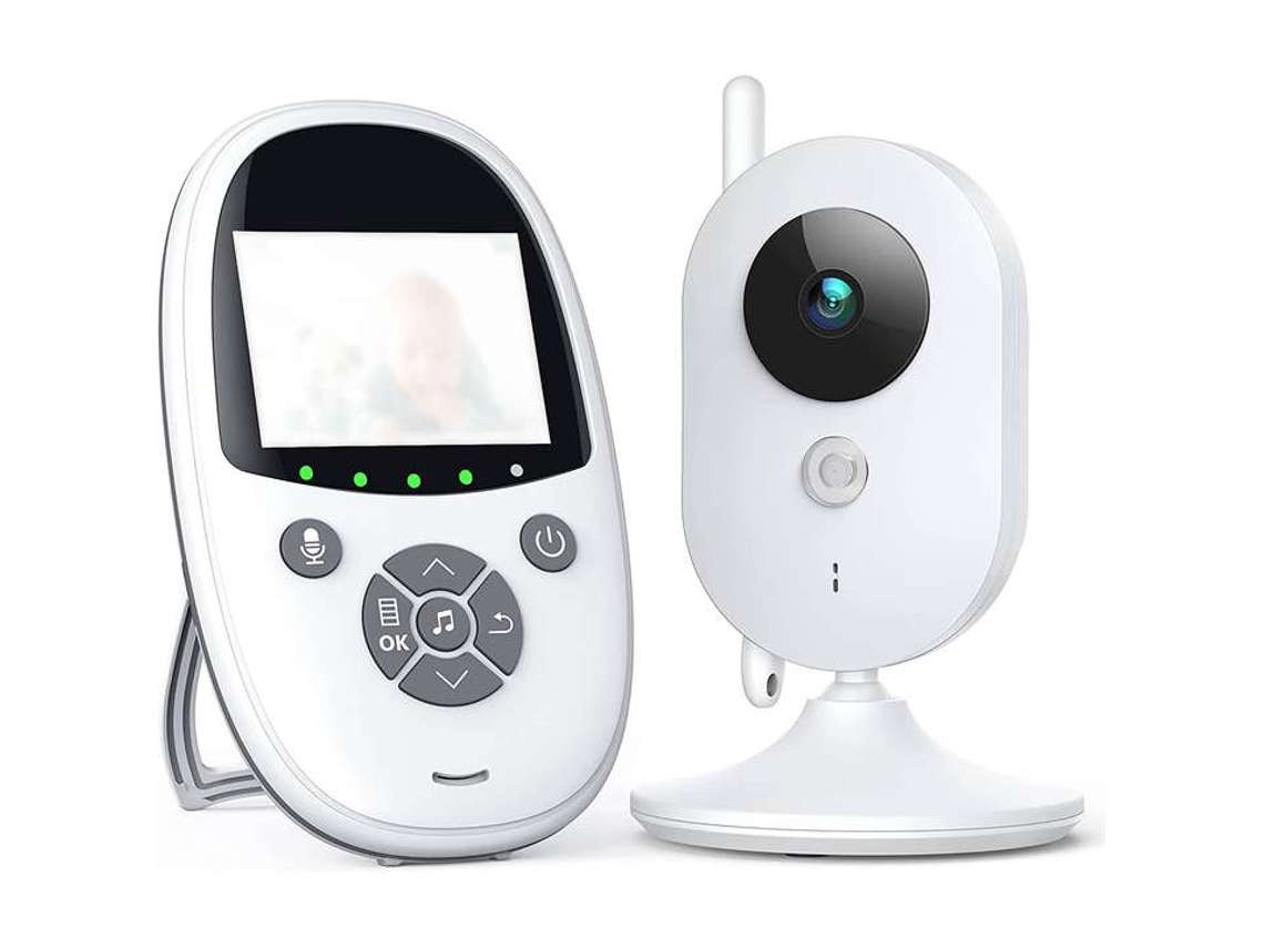 Monitor De Bebê Com Câmera, Monitor De Bebê De 2,4 Polegadas E 800 Mah, Áudio Bidirecional Brilvibera