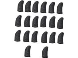 Pacote Com 20 Capas Antitranspirantes Para Jogos Mobile, Feitas De Nylon E Fibra Cobre, Protegem Os Dedos E As Mãos