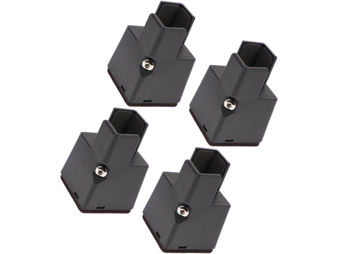 Conjunto De 4 Elevadores De Cama Ajustáveis Para Mesa, Escrivaninha E Cadeira Com Grampo