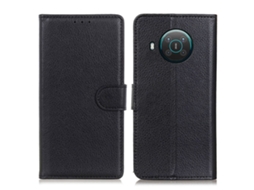 Capa Lichia Para Nokia Nokia X20/x10 Pele Sintética Preto