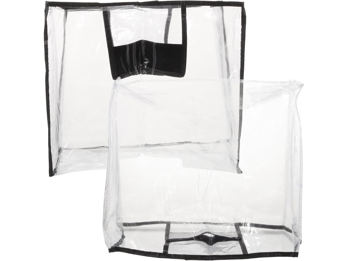 Capa De Mala Reutilizável Em Pvc Transparente, Proteção Visível