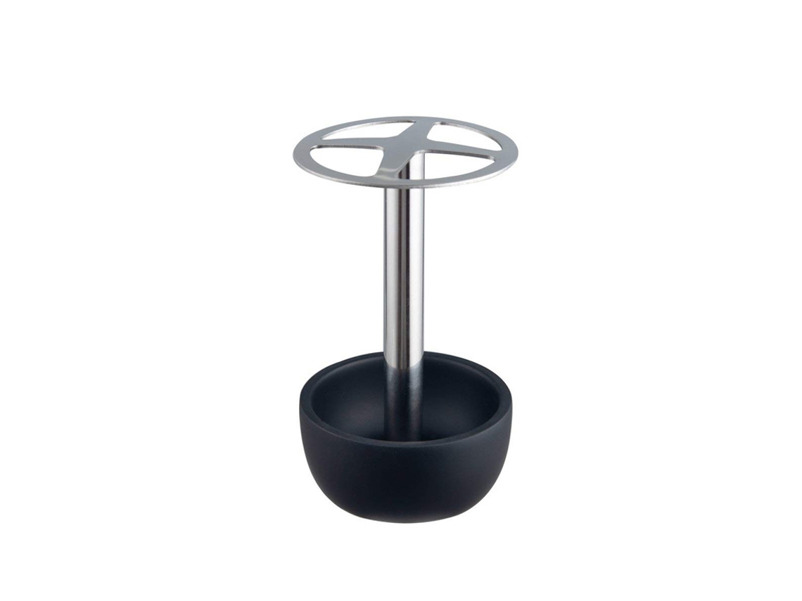 Porta Resina de Acero Inoxidable, Organizador de Baño, para Cepillos de Dientes, Diseño Fashional, Multifuncional, Negro