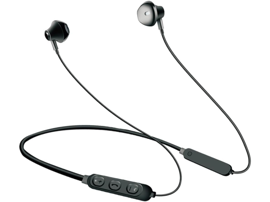 Fones De Sem Fio 5.0 Com Para No Ao Ar Na Cor Preta. Leves E Ativos