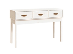 Console Table, Console Tables Vidaxl Branco Madeira De Pinho (n/a)