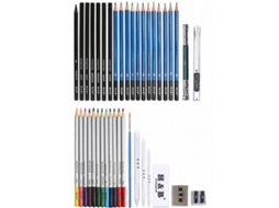Lápis de Cor ANSELF H&B Desenho (40 Peças - Azul)