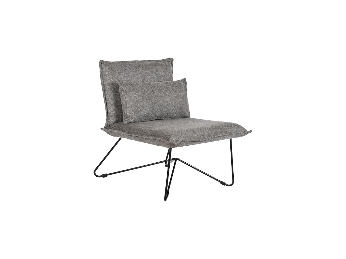 Poltrona DKD HOME DECOR Preto (Metal - 78 x 66 x 75 cm)