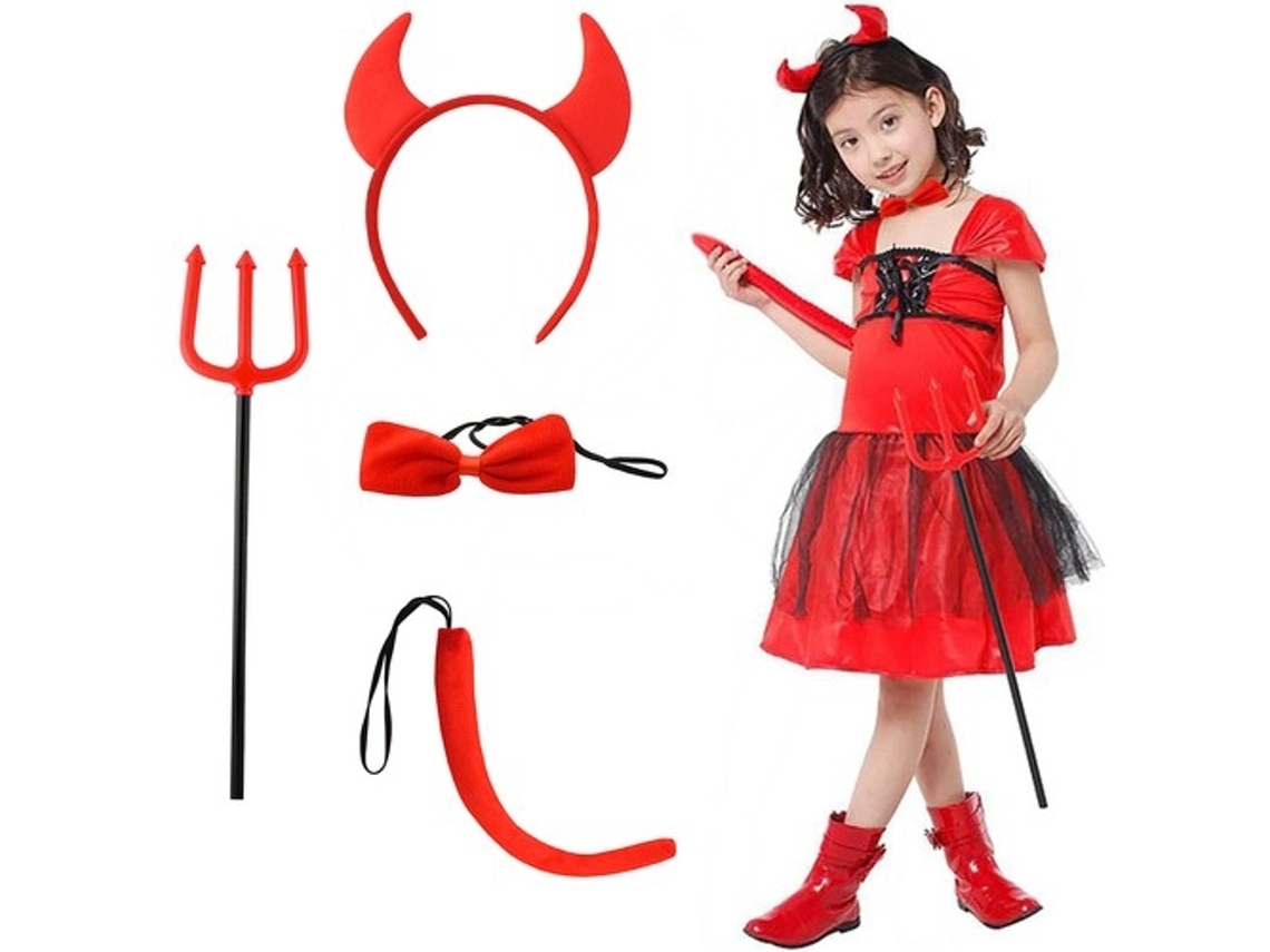 Devil Costume Set Of 4 Elements S22140 KRUZZEL