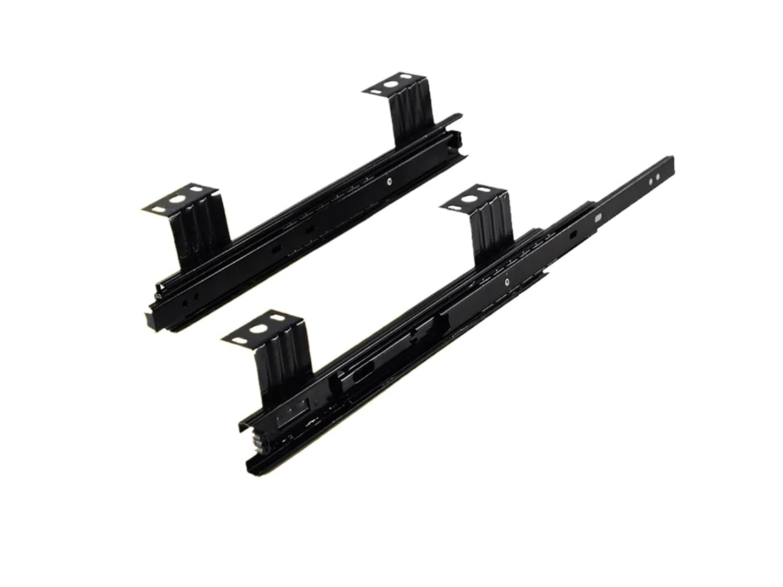 2 Peças De Corrediças Armário Três Seções 10a 12 Polegadas Com Trilho Deslizante 25cm 30cm