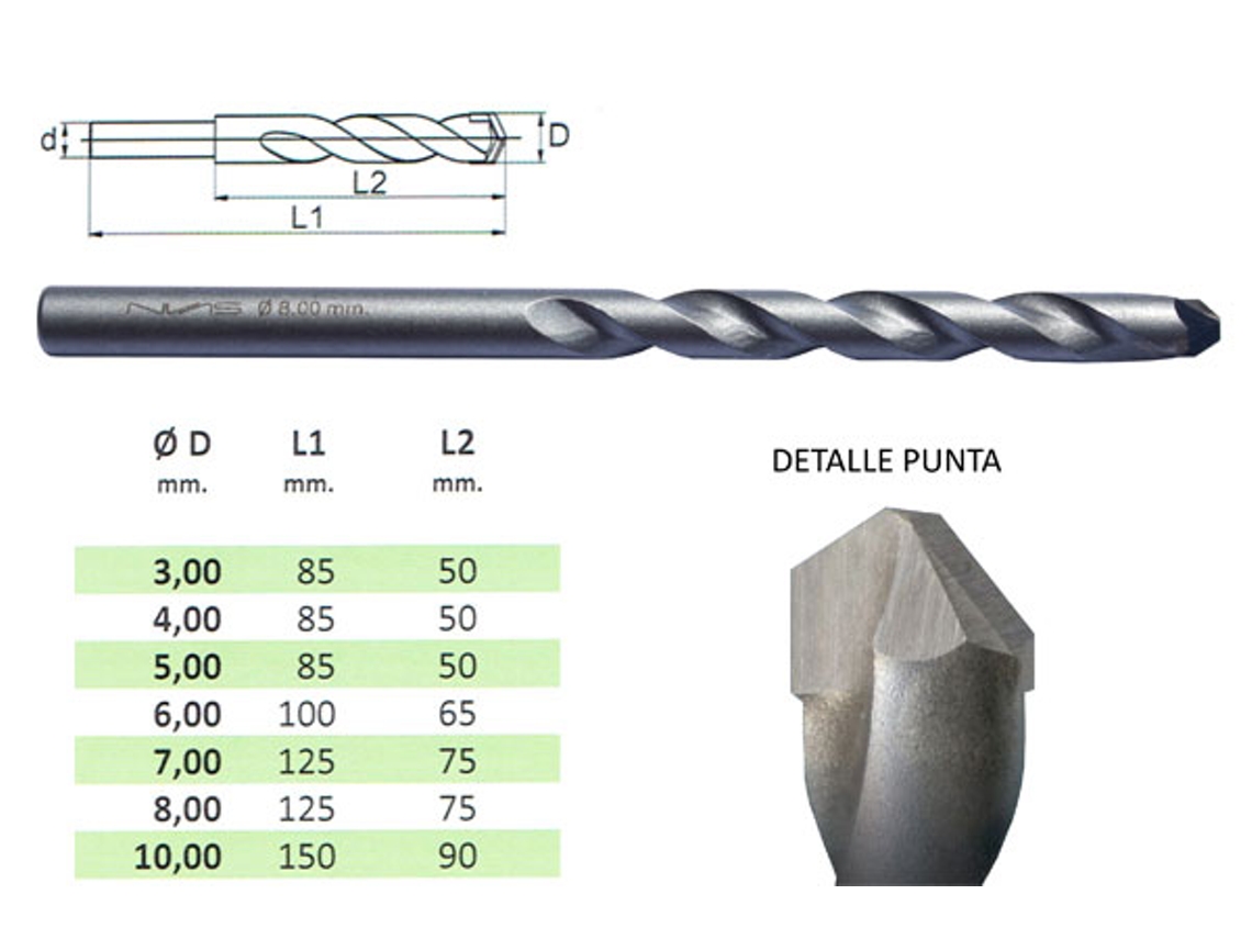 Broca para Porcelanato+ 6X100-65Mm NOVATOOLS