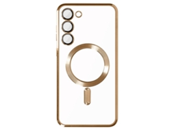 Lurelia Capa De Silicone Para Samsung Galaxy S23 Plus Dourado