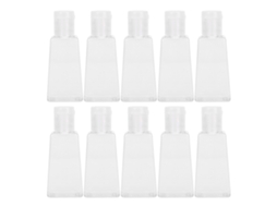 10 Unidades De Botella De Crema Con Bomba Reutilizable De Plástico Para Maquillaje Y Viajes 30ml