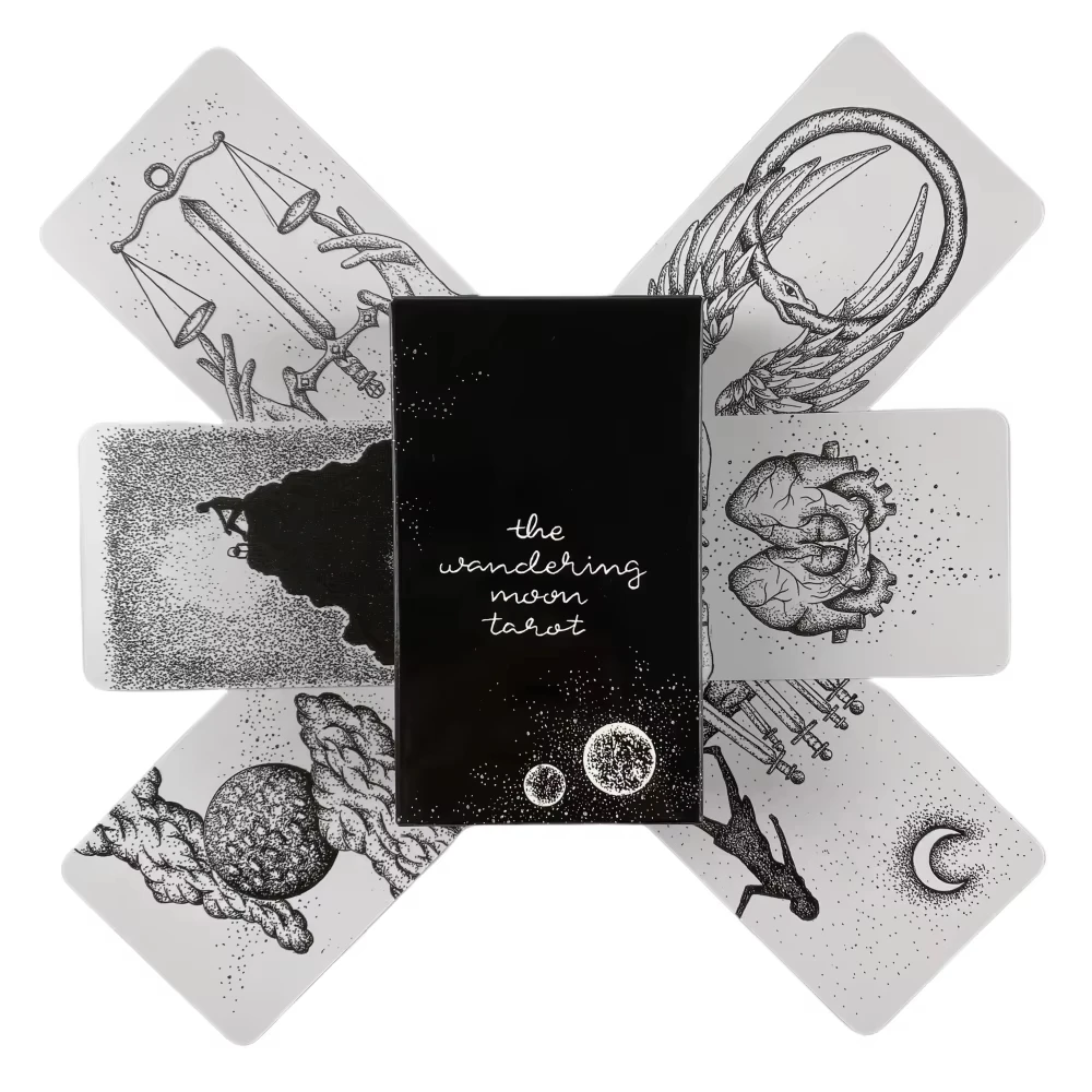 Tarot Da Lua Errante (78 Cartas), Um Jogo De Tabuleiro De Adivinhação De Alta Qualidade.