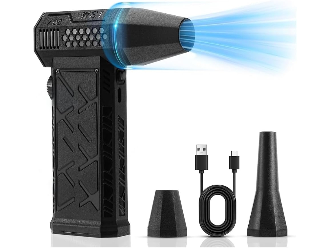 Purificador de Ar Comprimido Elétrico de 200 W e 130.000 Rpm, Velocidade Contínua, para Limpeza. SFUSHOS