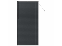 Conjunto 1 Persianas Venecianas Vidaxl Preto Alumínio (220 X 105 Cm)