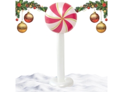 Placa Inflável De Natal Para Decoração Festiva De Jardim | Pirulitos Grandes
