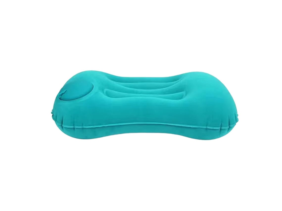 Travesseiro Inflável Camping Azul Claro