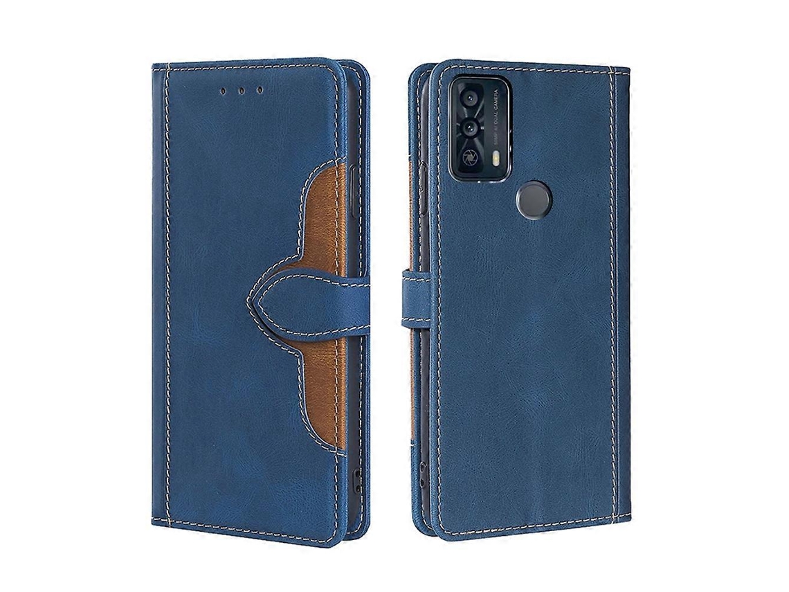 Capa De Couro Pu Com Fecho Magnético E Costura Para Tcl 20b/6159k
