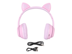 Fone de Ouvido LAXISCREED Bluetooth com Luz Led Roxo
