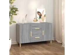 Vidaxl Aparador 100x36x60 Cm Derivados De Madeira Cinzento Sonoma