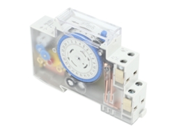 Hkj interruptor Temporizador Mecânico Transparente 24h com Bateria para Sistema Elétrico Ac 220‑240v