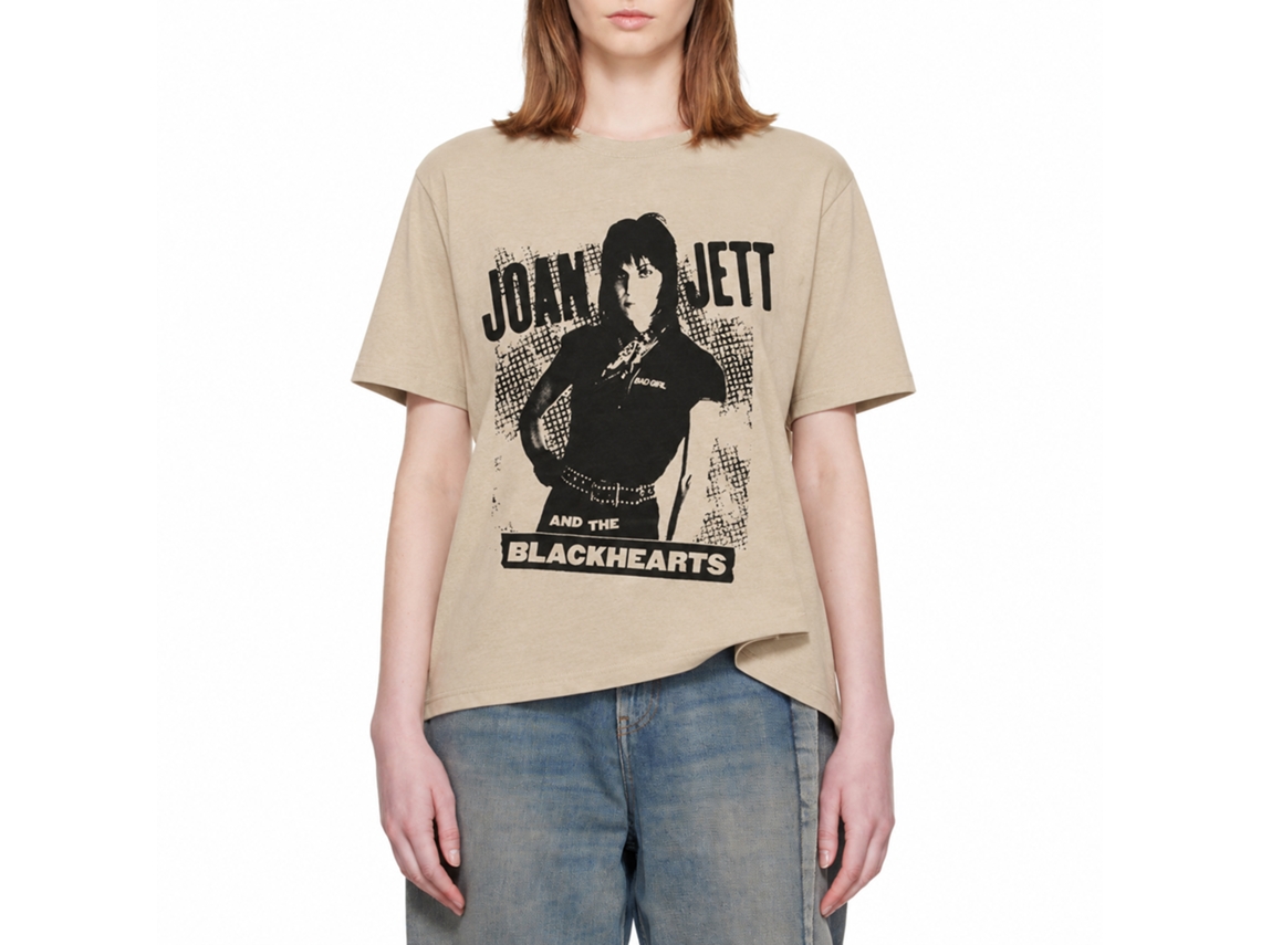 Joan Jett The Blackhearts Crosshatch T-shirt Classic Unisex Adults Size:s