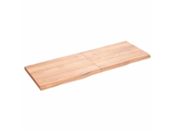 Vidaxl Prateleira De Parede 140x50x(2-4) Cm Carvalho Tratado Castanho